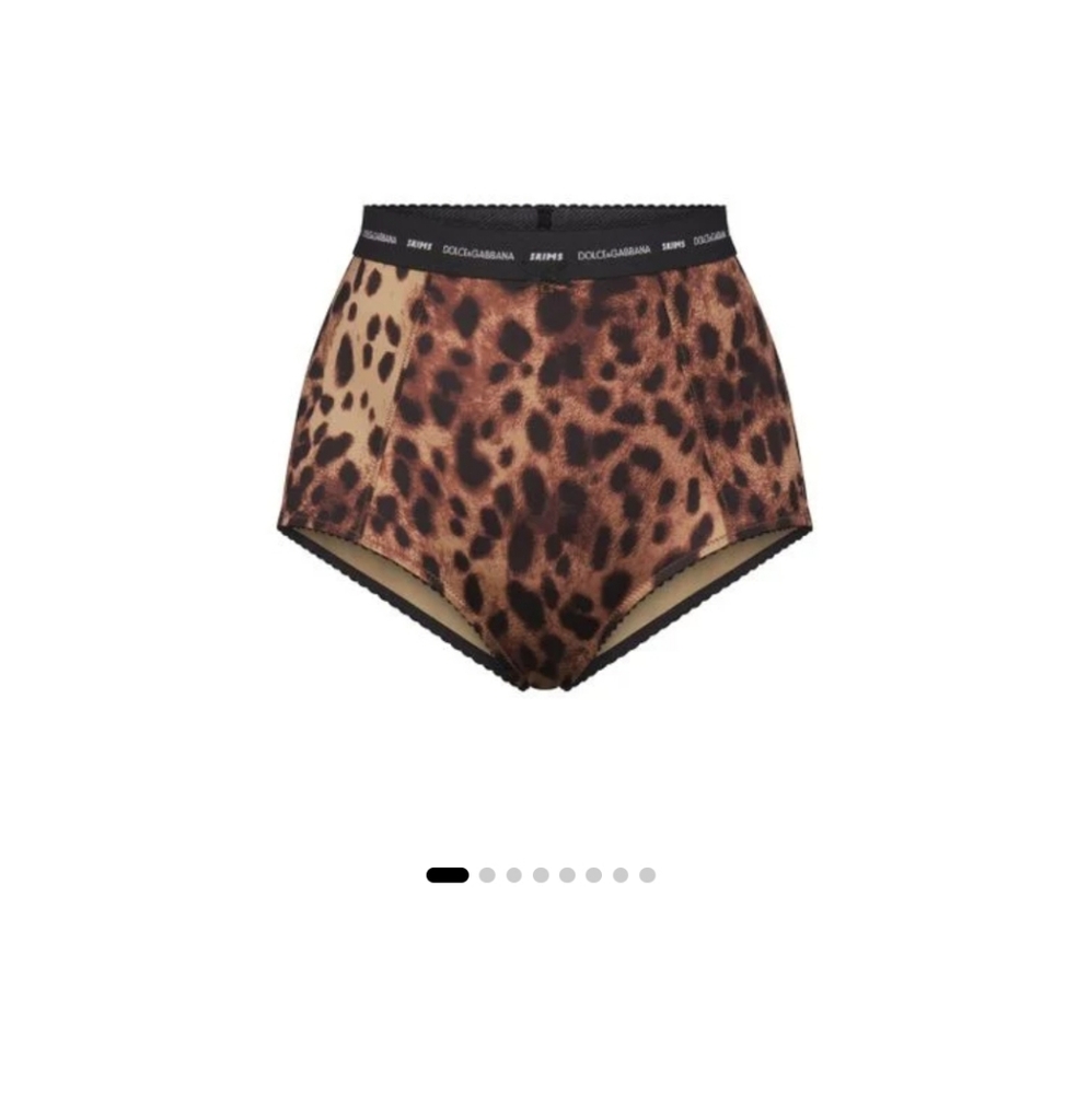 Dolce & Gabbana Gold and Black Panties Intimates